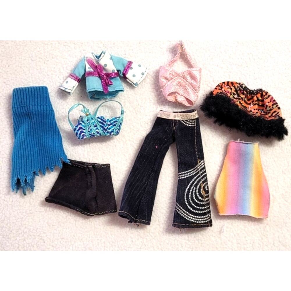 Bratz Kidz Size Clothes Lot Vintage Y2K Doll Outfits Pants Tops Skirts